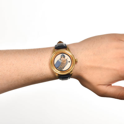 Vogel Mosaik Uhr