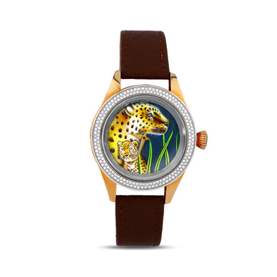 Elegant leopard watch