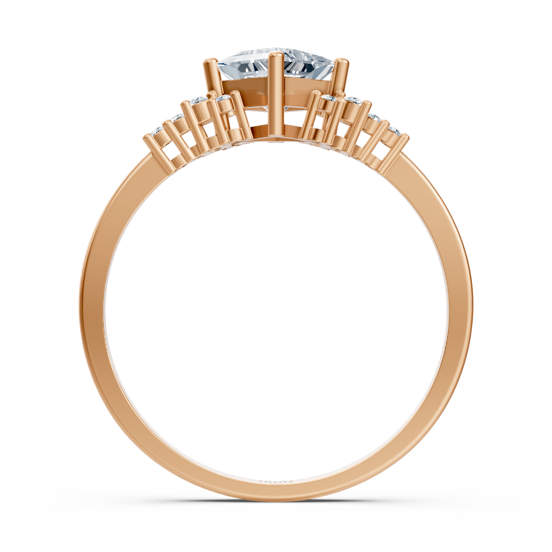 Birgie Diamant- und Saphirring in Roségold