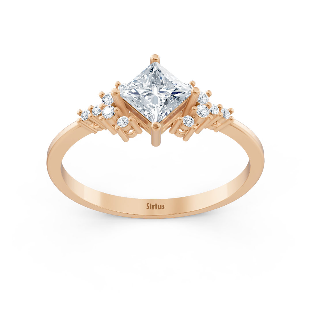 Birgie Diamant- und Saphirring in Roségold