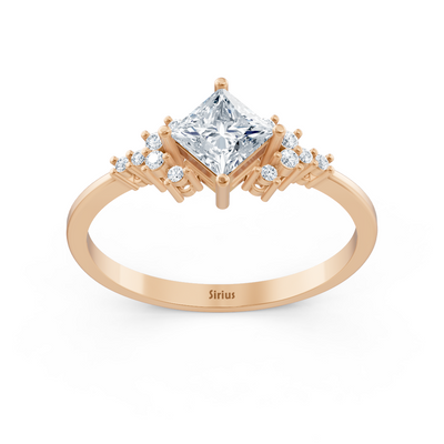 Birgie Diamant- und Saphirring in Roségold