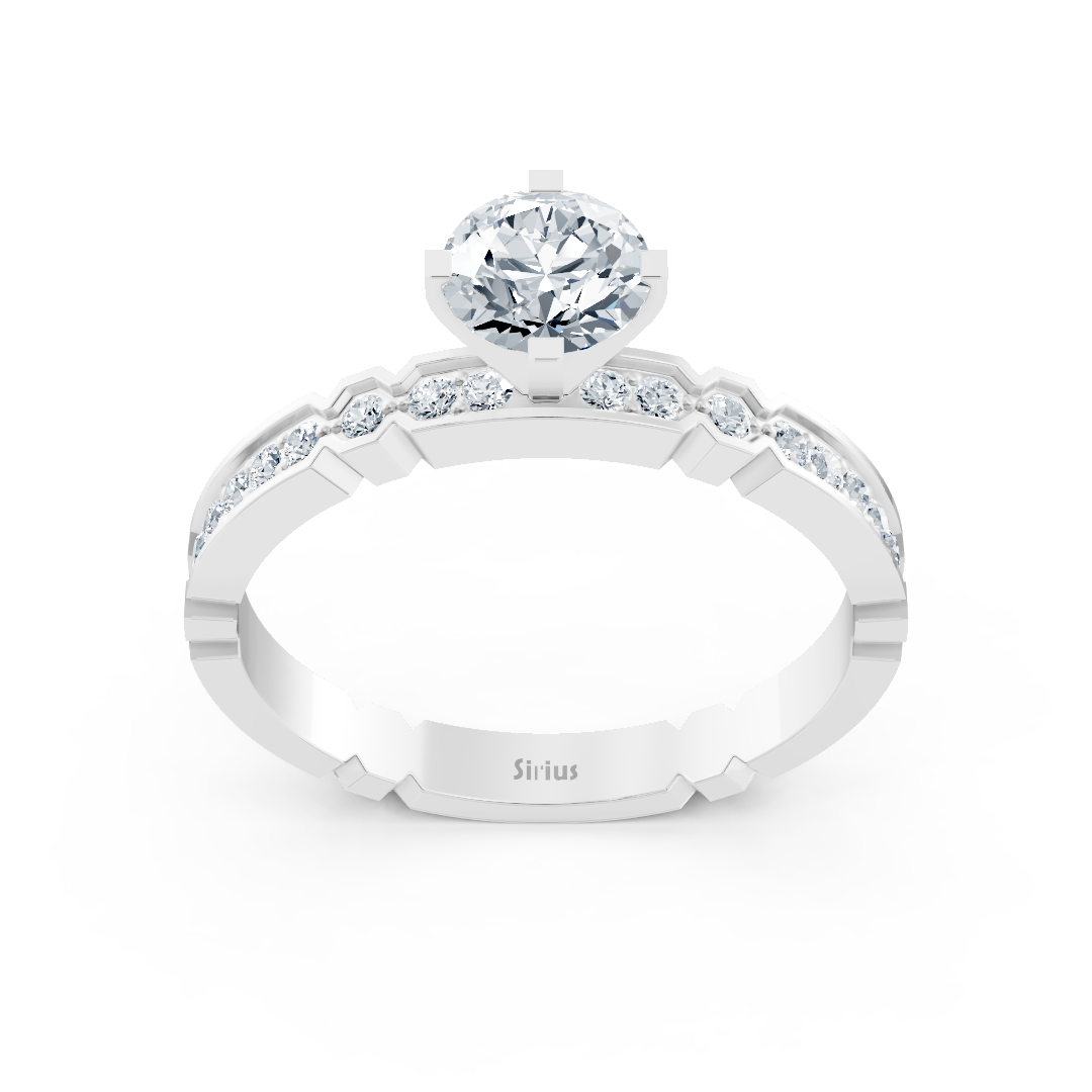 White gold diamond ring - timeless design