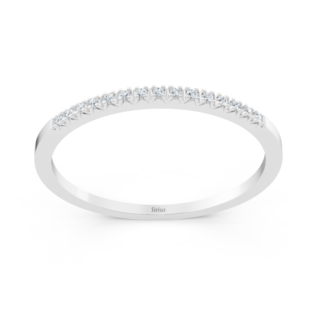 Weißgold Diamant Memoire Ring