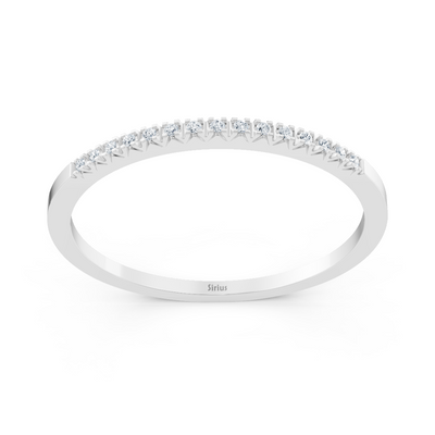Weißgold Diamant Memoire Ring