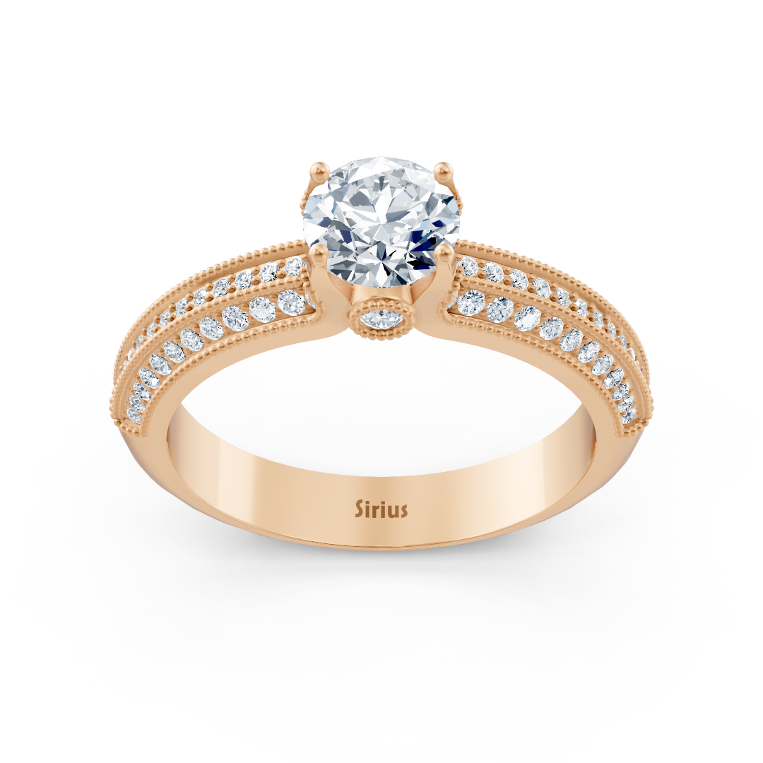 Roségold Diamant Bypass Ring - Funkelnd & Romantisch