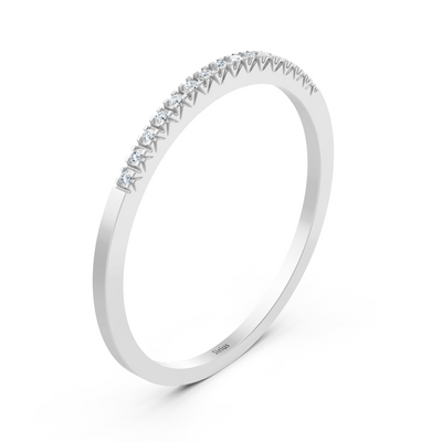Weißgold Diamant Memoire Ring