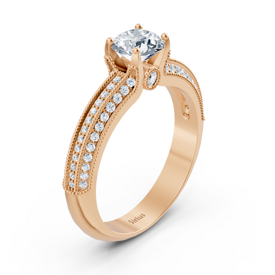 Roségold Diamant Bypass Ring - Funkelnd & Romantisch