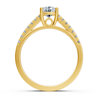 Sirius diamond ring in 14K yellow gold