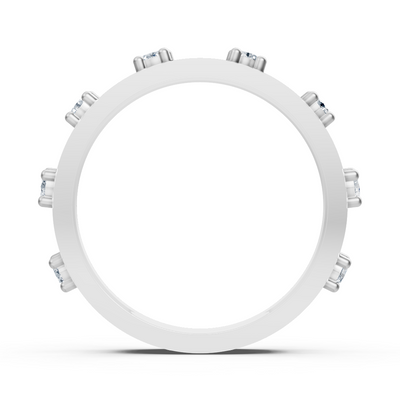 Birgie diamond ring white gold 14K with 8 diamonds
