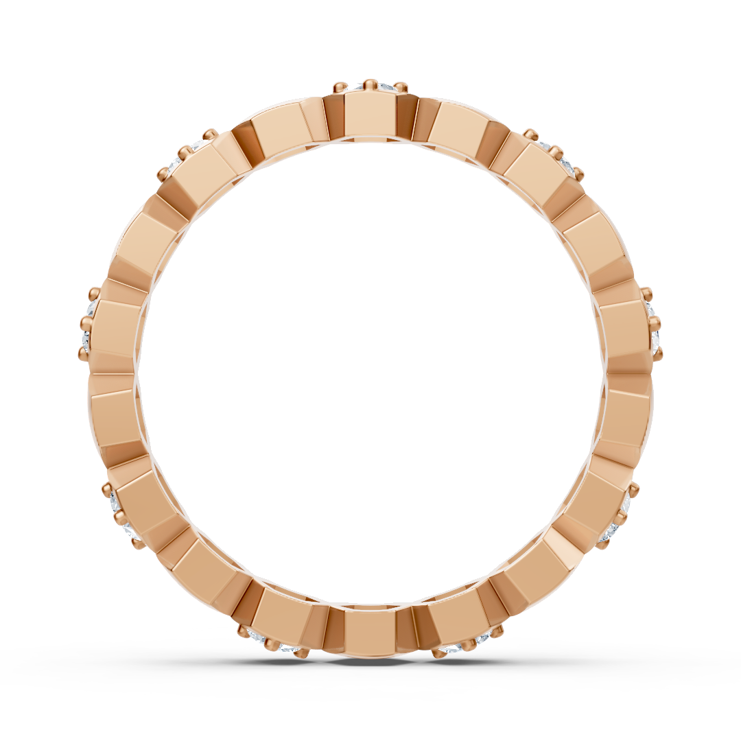 Birgie Diamantring Roségold 14K – Hexagon-Design