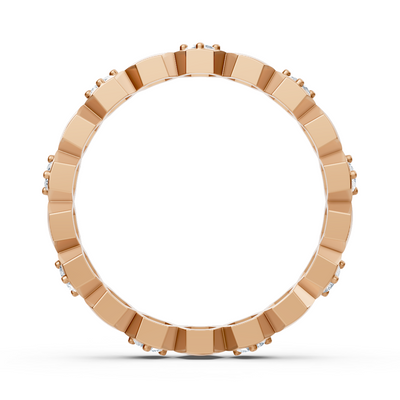 Birgie Diamantring Roségold 14K – Hexagon-Design