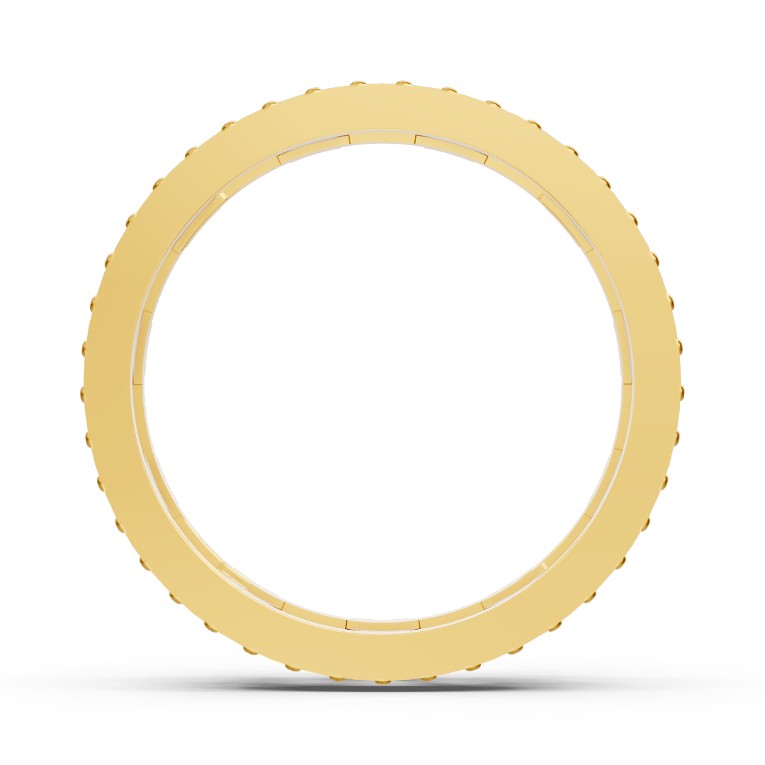 Exclusive diamond ring in 14K yellow gold with round diamonds