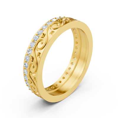Birgie 14K Gelbgold Diamantring – 0,518ct Brillanten