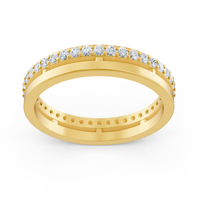 Diamond eternity ring 14K yellow gold – 0.42 ct