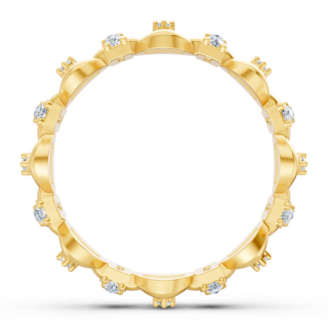 Faszinierender Formenmix Diamantring - 14K Gelbgold, ca. 0.40 Karat