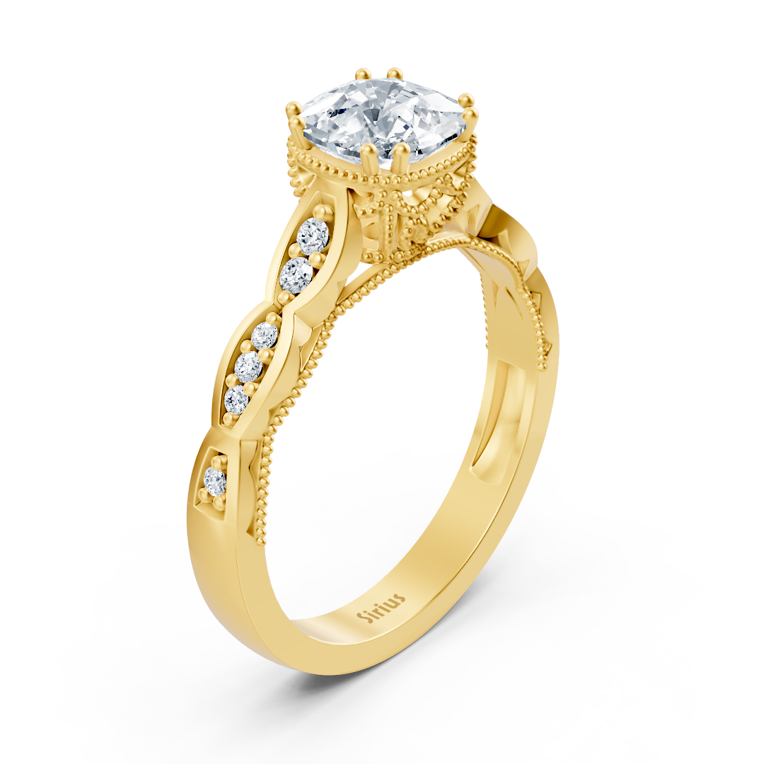 Diamant- und Rubinring Gelbgold