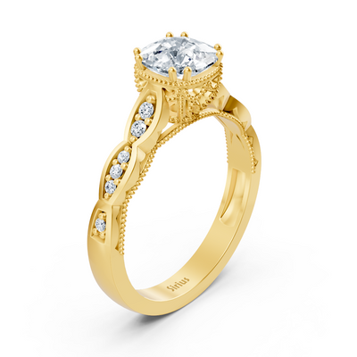Diamant- und Rubinring Gelbgold