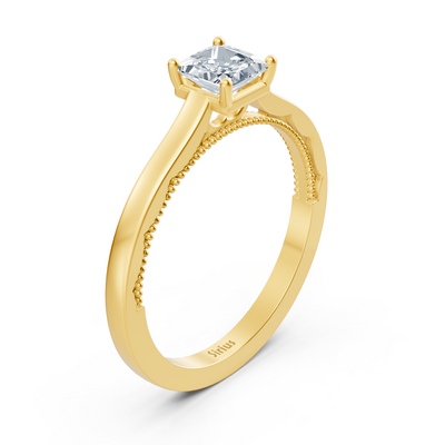 Solitär Diamantring Gelbgold