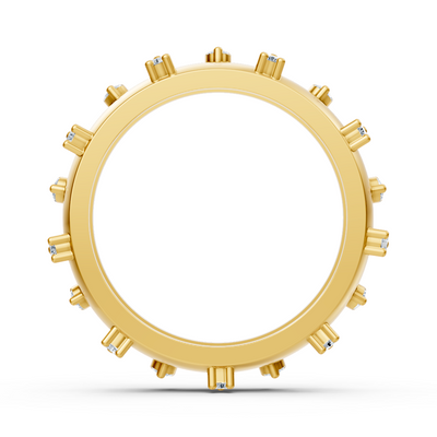 Eleganter Diamantring aus 14K Gelbgold – 0,252 Karat