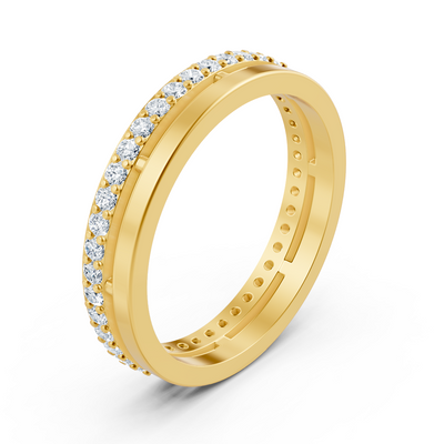 Diamond eternity ring 14K yellow gold – 0.42 ct