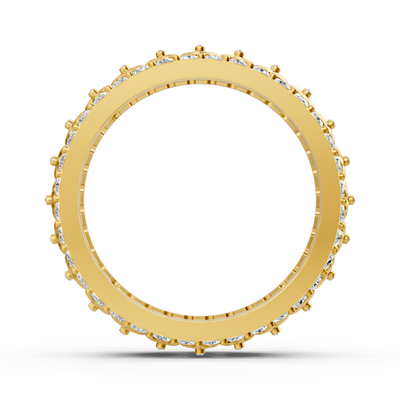 Exquisite flower diamond ring in 14K yellow gold
