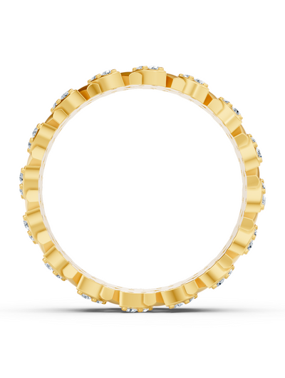 Birgie 14K Gelbgold Eternity Ring mit Diamanten