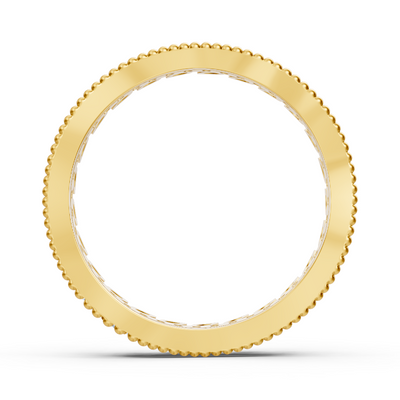 14 Karat Gelbgold Diamant Kranzring - Filigraner Damenring mit Brillanten