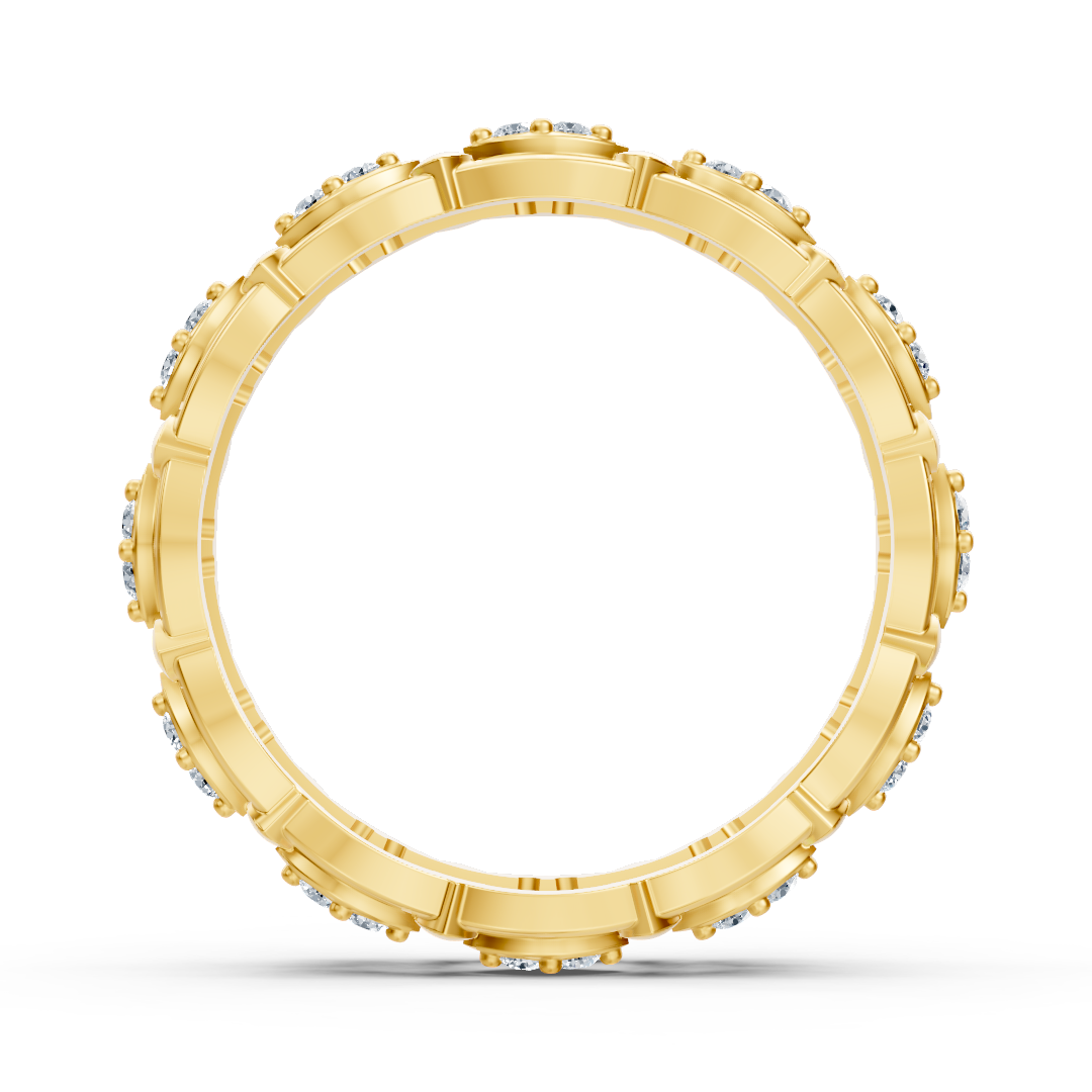 Birgie 14K Gelbgold Diamant Eternity Ring -  Zeitlose Marquise Eleganz