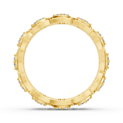 Birgie 14K Gelbgold Diamant Eternity Ring -  Zeitlose Marquise Eleganz