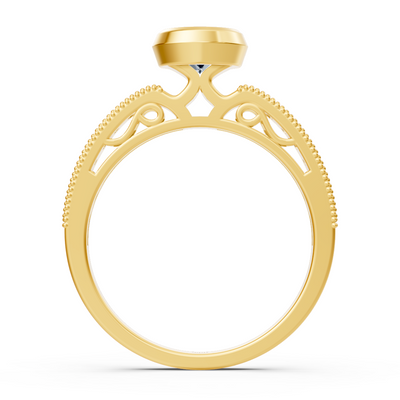 Klassischer Solitär Diamant Verlobungsring aus 14 Karat Gelbgold