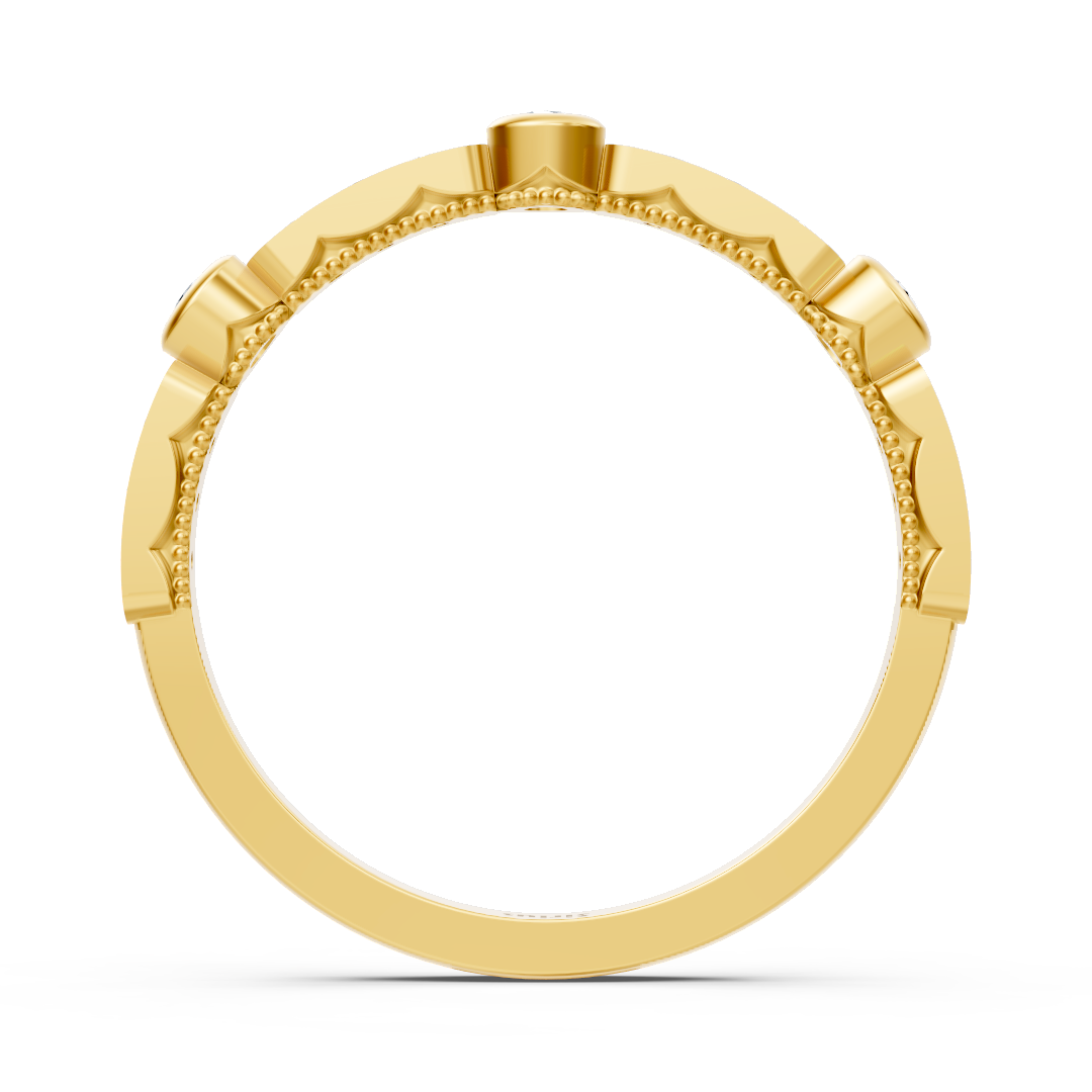 Diamant- und Rubinring Weißgold