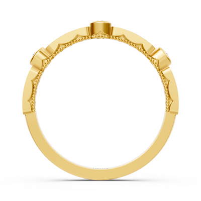 Diamant- und Rubinring Weißgold