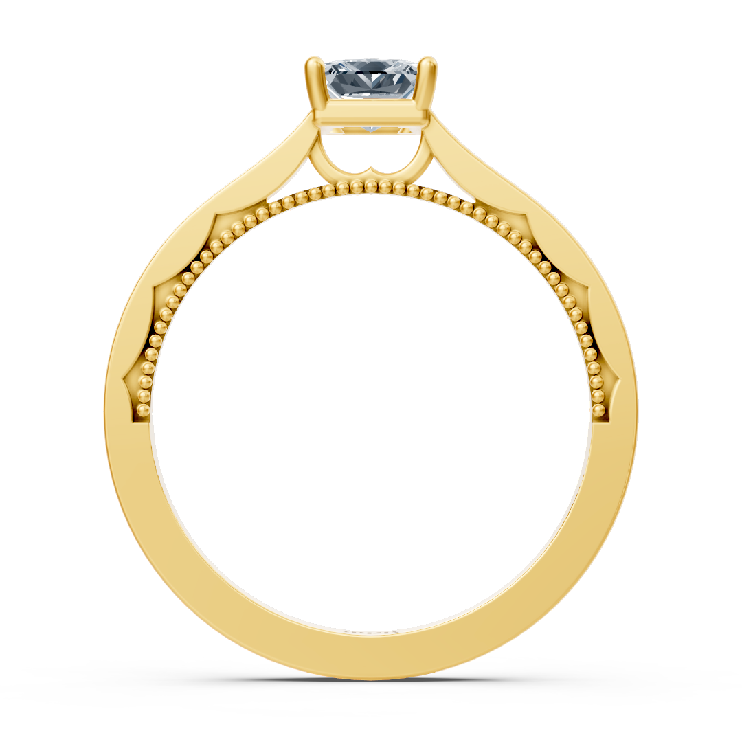 Solitär Diamantring Gelbgold