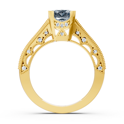 Vintage Inspiriert Diamantring Gelbgold