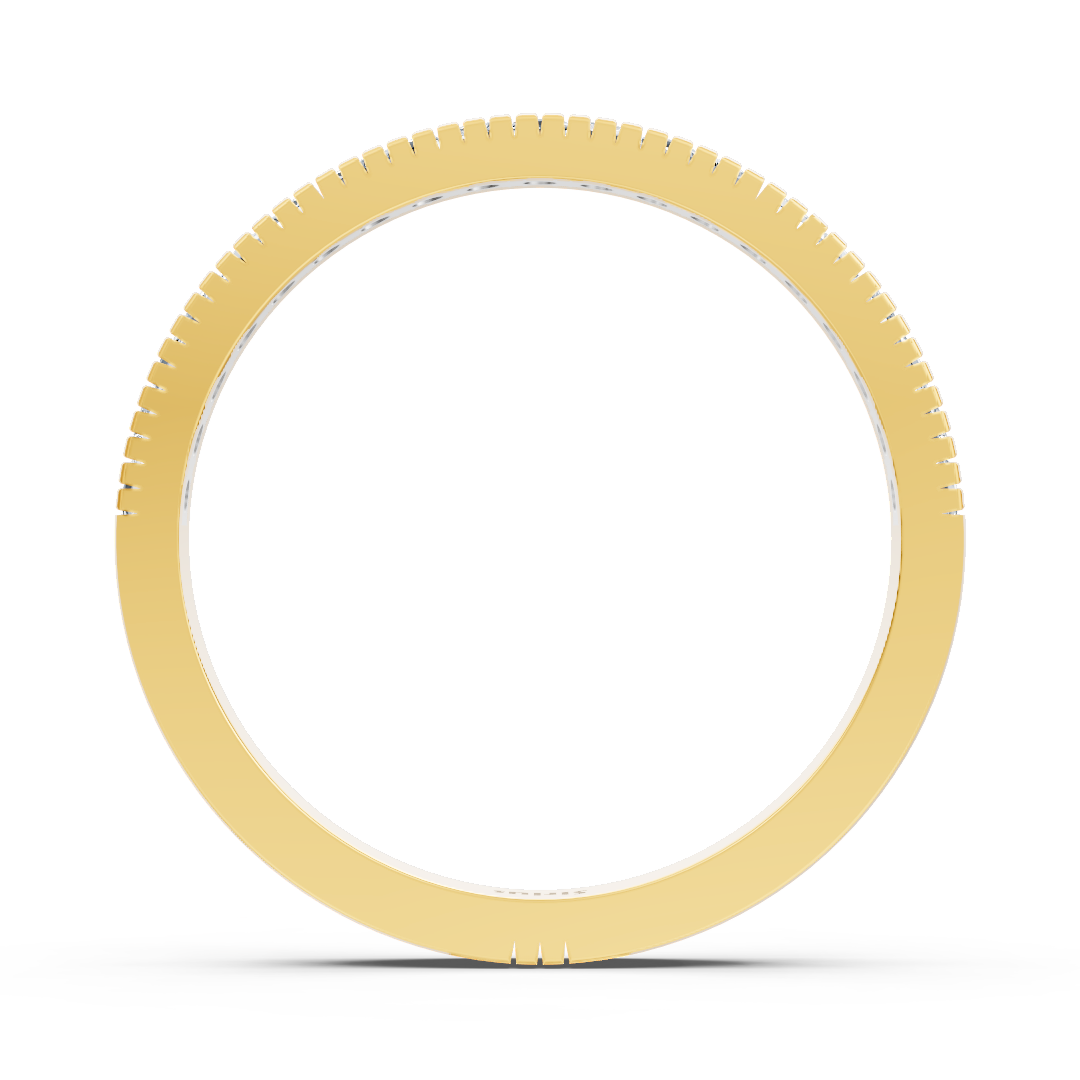 14 Karat Gelbgold Prinzessschliff Diamant Ring