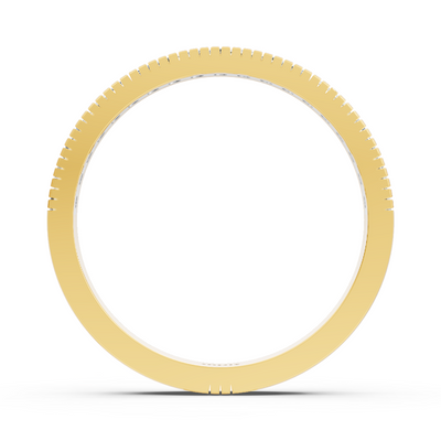 14 Karat Gelbgold Prinzessschliff Diamant Ring