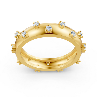 Eleganter Diamantring aus 14K Gelbgold – 0,252 Karat