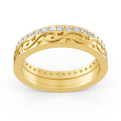 Birgie 14K Gelbgold Diamantring – 0,518ct Brillanten