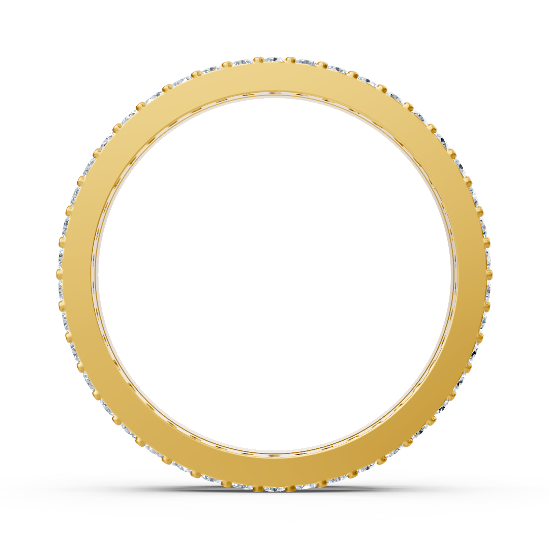 Diamond eternity ring 14K yellow gold – 0.42 ct