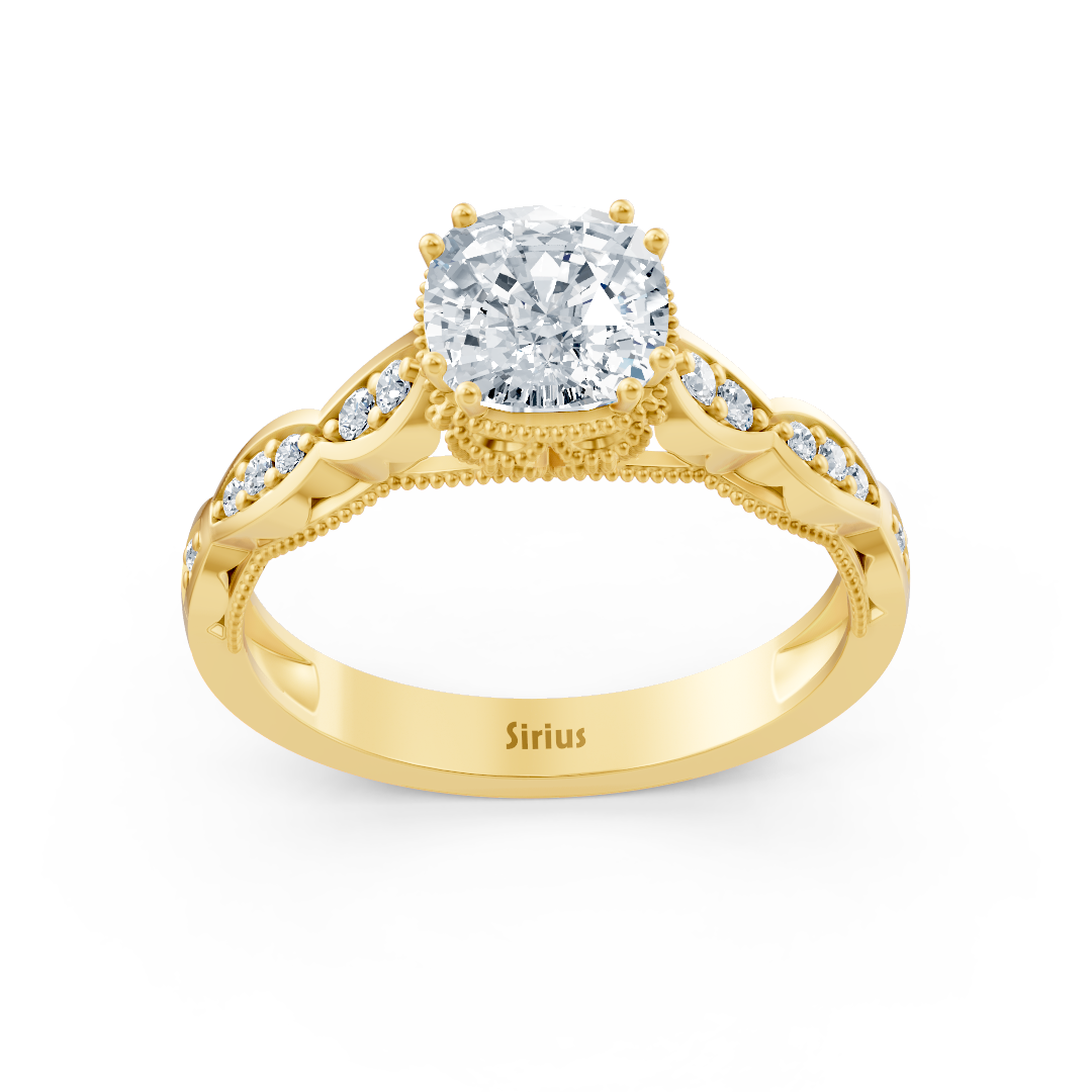 Diamant- und Rubinring Gelbgold