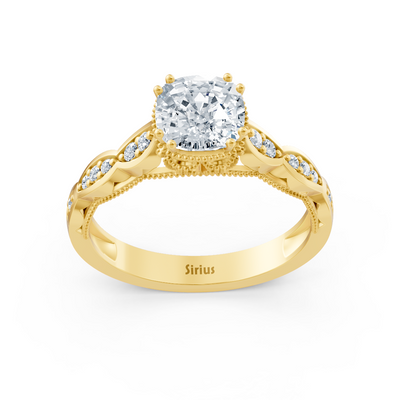 Diamant- und Rubinring Gelbgold