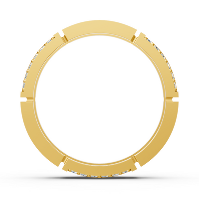 Exclusive diamond ring 14K yellow gold – 0.54 carat round diamonds