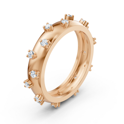 Eleganter Diamantring aus 14K Rosegold – 0,252 Karat