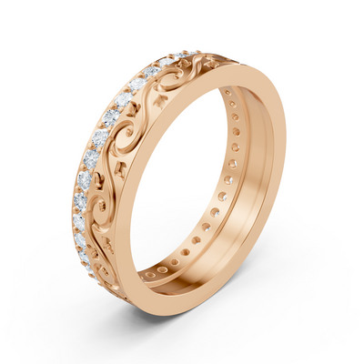 Birgie 14K Roségold Diamantring – 0,518ct Brillanten