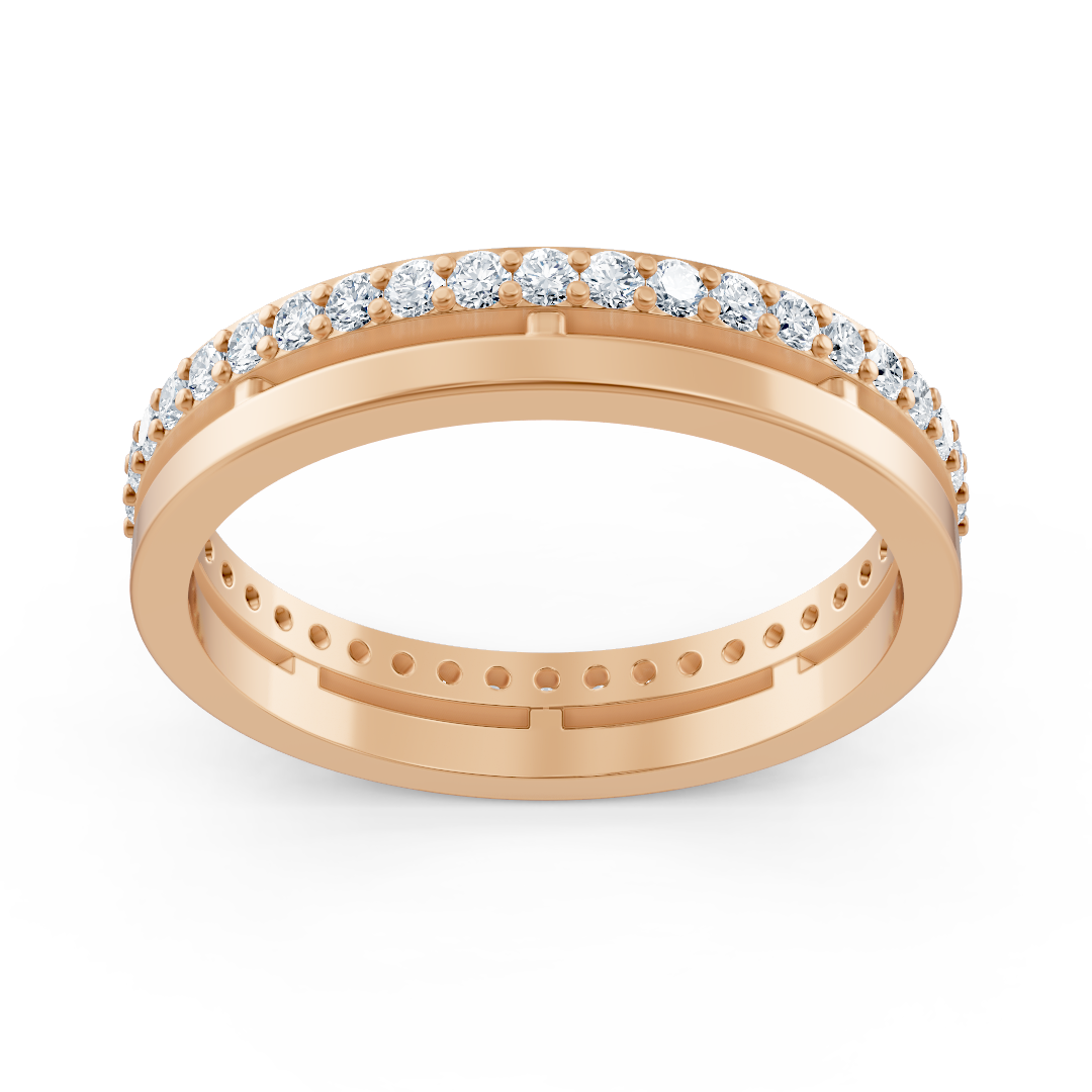 Diamant-Eternity-Ring 14K Rosegold – 0,42 ct