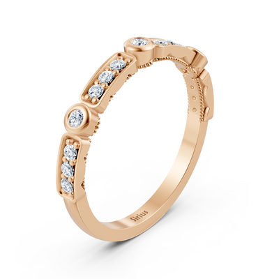 Memoire Diamantring Gelbgold