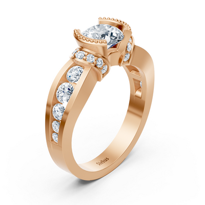 Diamantring Roségold