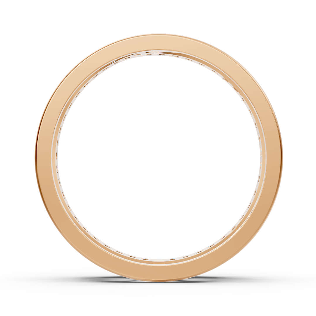 Rosegoldener Diamantring mit filigranem Wellenmuster