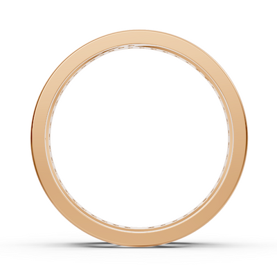 Rosegoldener Diamantring mit filigranem Wellenmuster