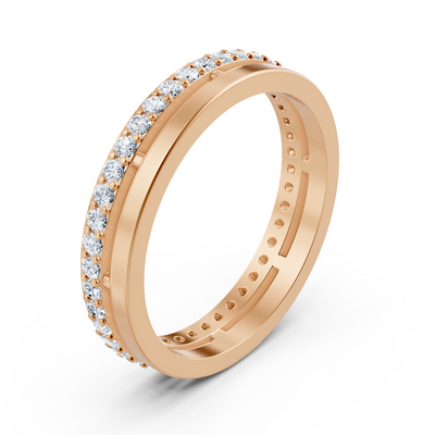 Diamant-Eternity-Ring 14K Rosegold – 0,42 ct